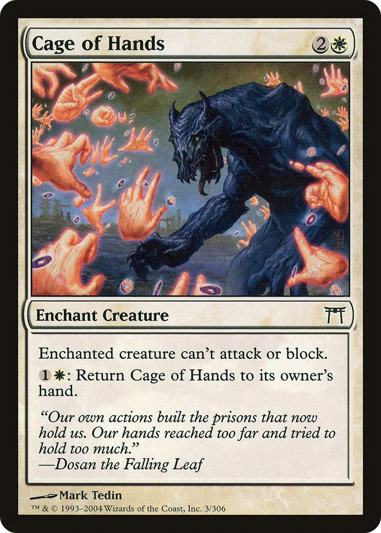 Cage de mains — Champions of Kamigawa — Magic: The Gathering