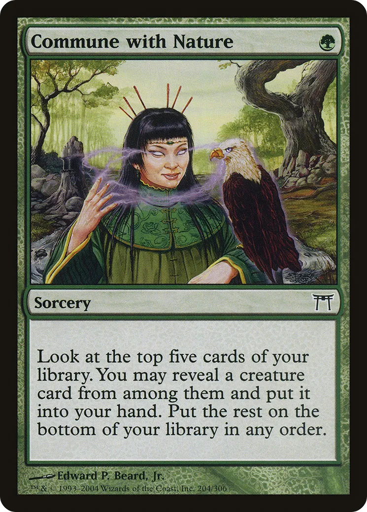 Commune with Nature — Champions of Kamigawa — Magic: The Gathering