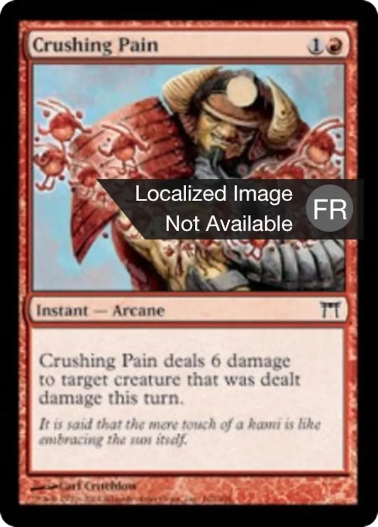 Douleur écrasante — Champions of Kamigawa — Magic: The Gathering