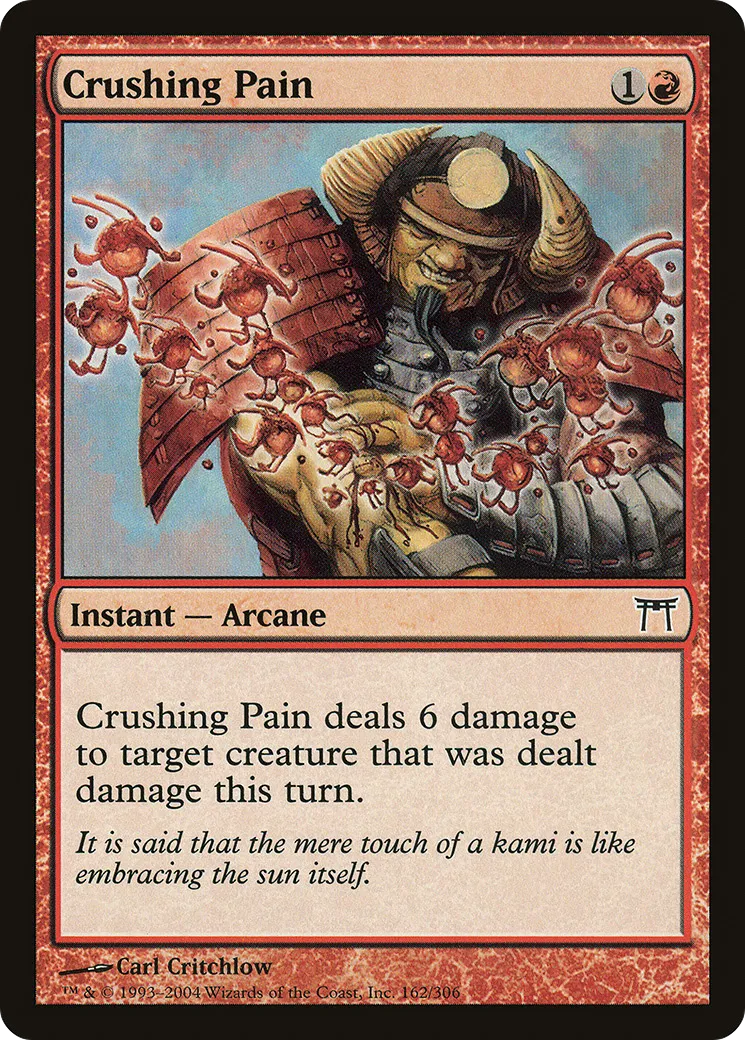 Crushing Pain — Champions of Kamigawa — Magic: The Gathering