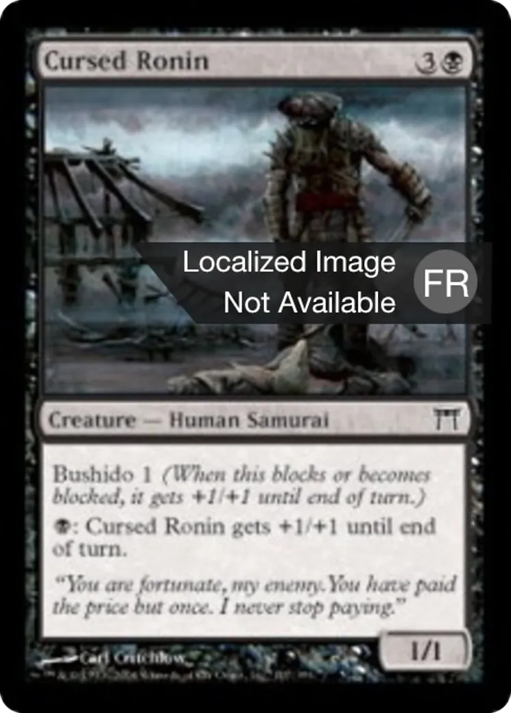 Ronin maudit — Champions of Kamigawa — Magic: The Gathering