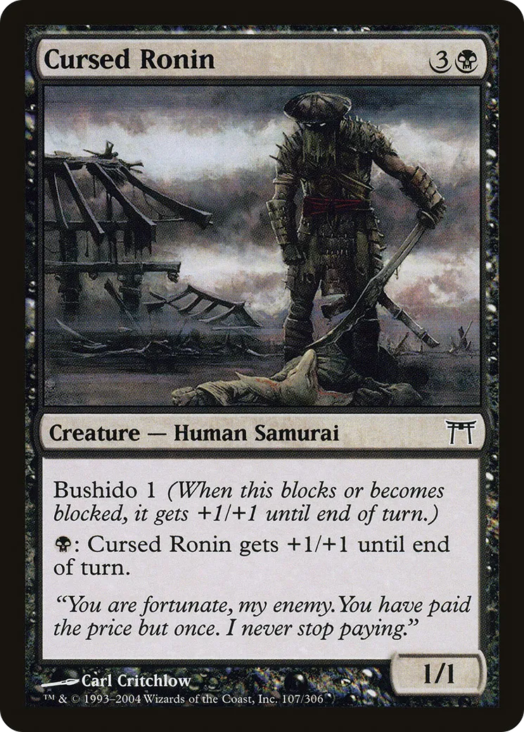 Cursed Ronin — Champions of Kamigawa — Magic: The Gathering