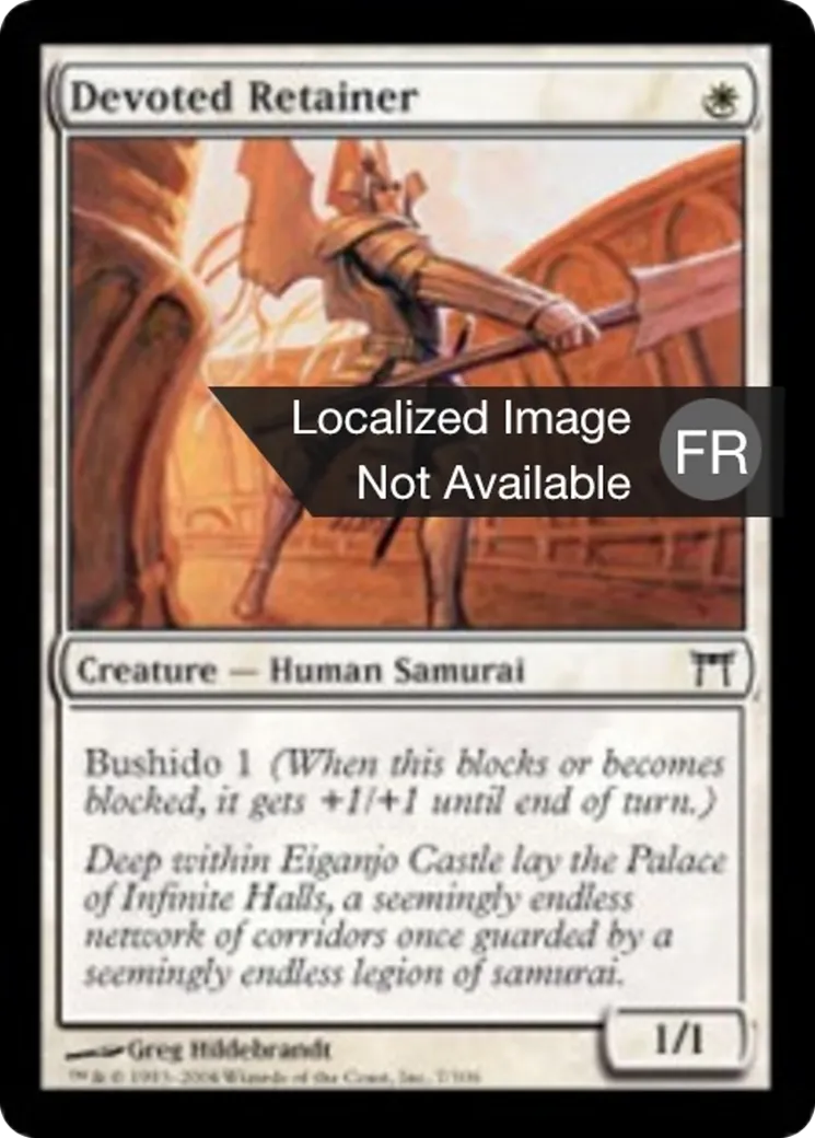 Serviteur dévoué — Champions of Kamigawa — Magic: The Gathering