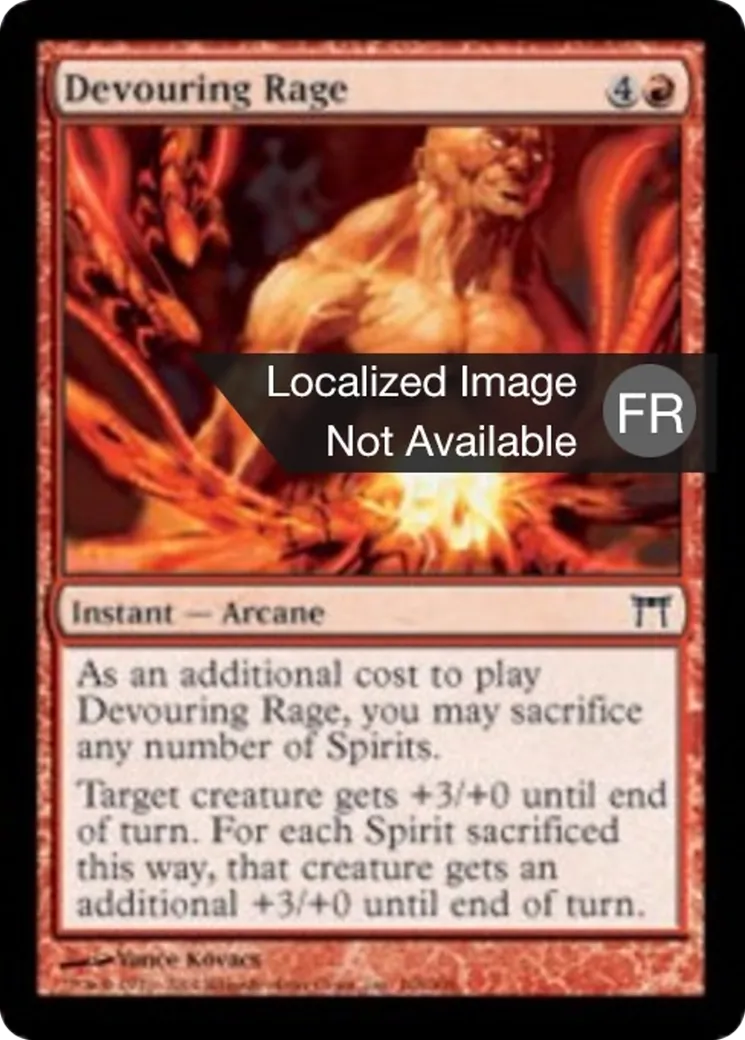 Rage dévorante from Champions of Kamigawa - Magic: The Gathering