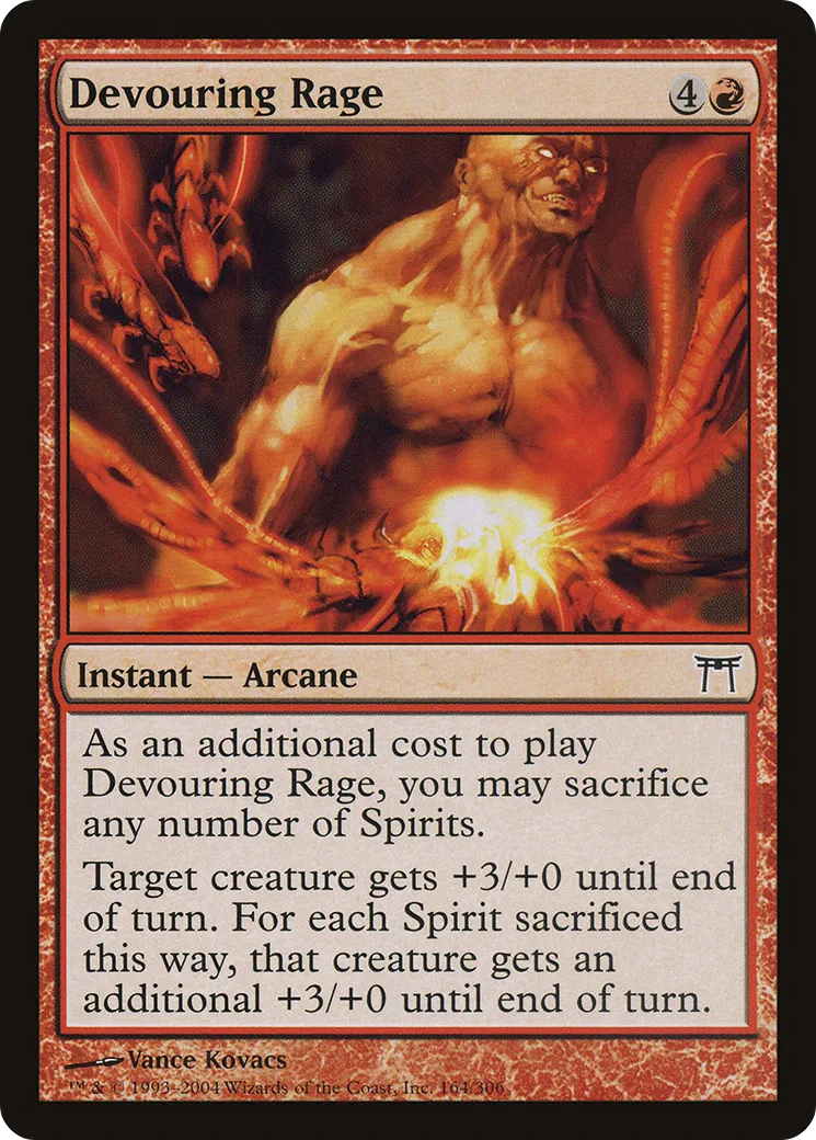 Rage dévorante — Champions of Kamigawa — Magic: The Gathering