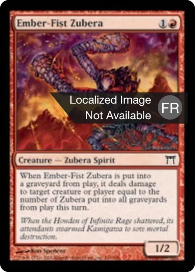 Zubera aux poings de braise from Champions of Kamigawa - Magic: The Gathering