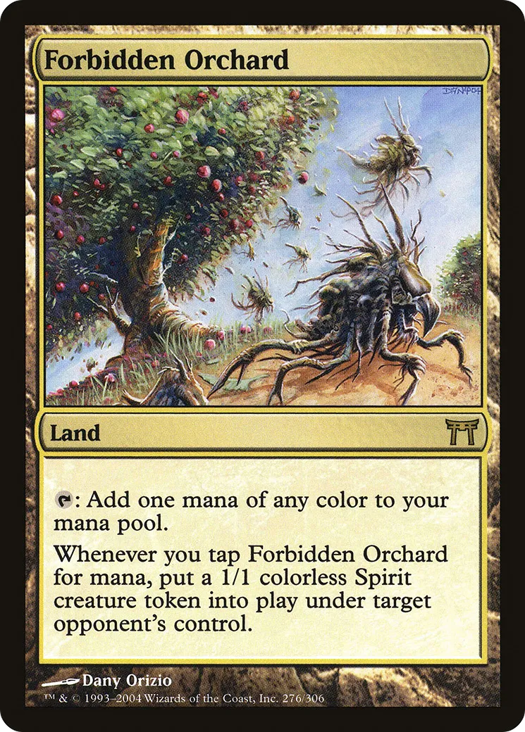 Forbidden Orchard from Champions of Kamigawa - Magic: The Gathering