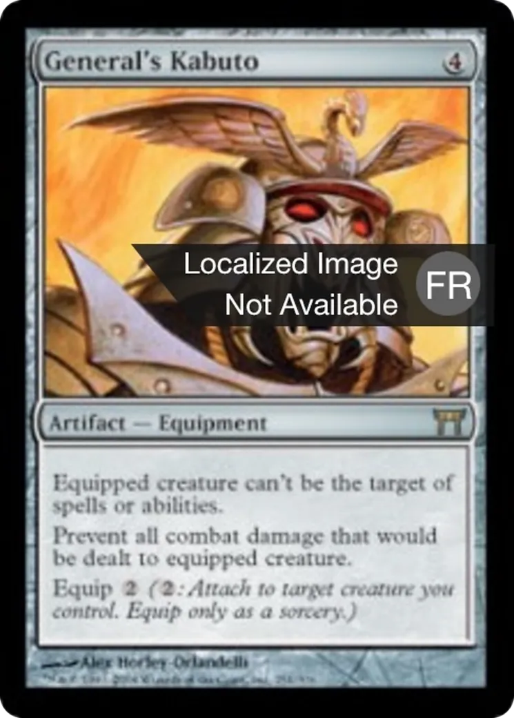 Kabuto de général — Champions of Kamigawa — Magic: The Gathering