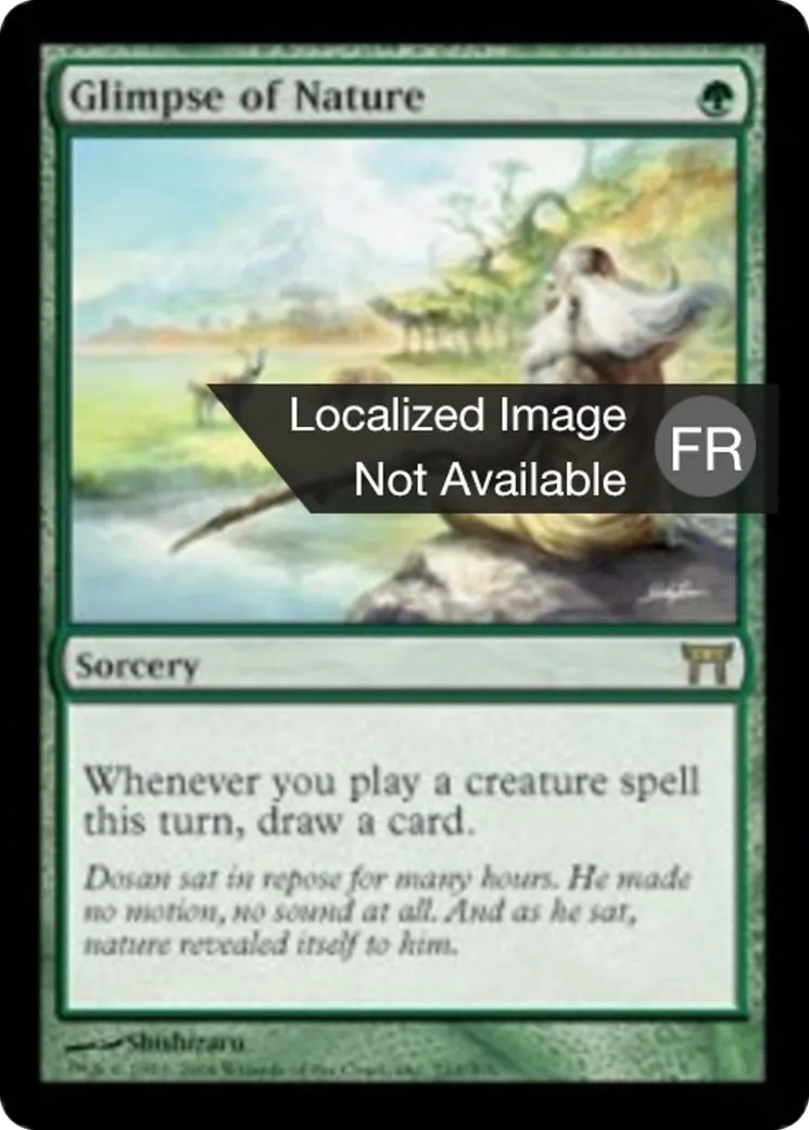 Aperçu de la nature — Champions of Kamigawa — Magic: The Gathering