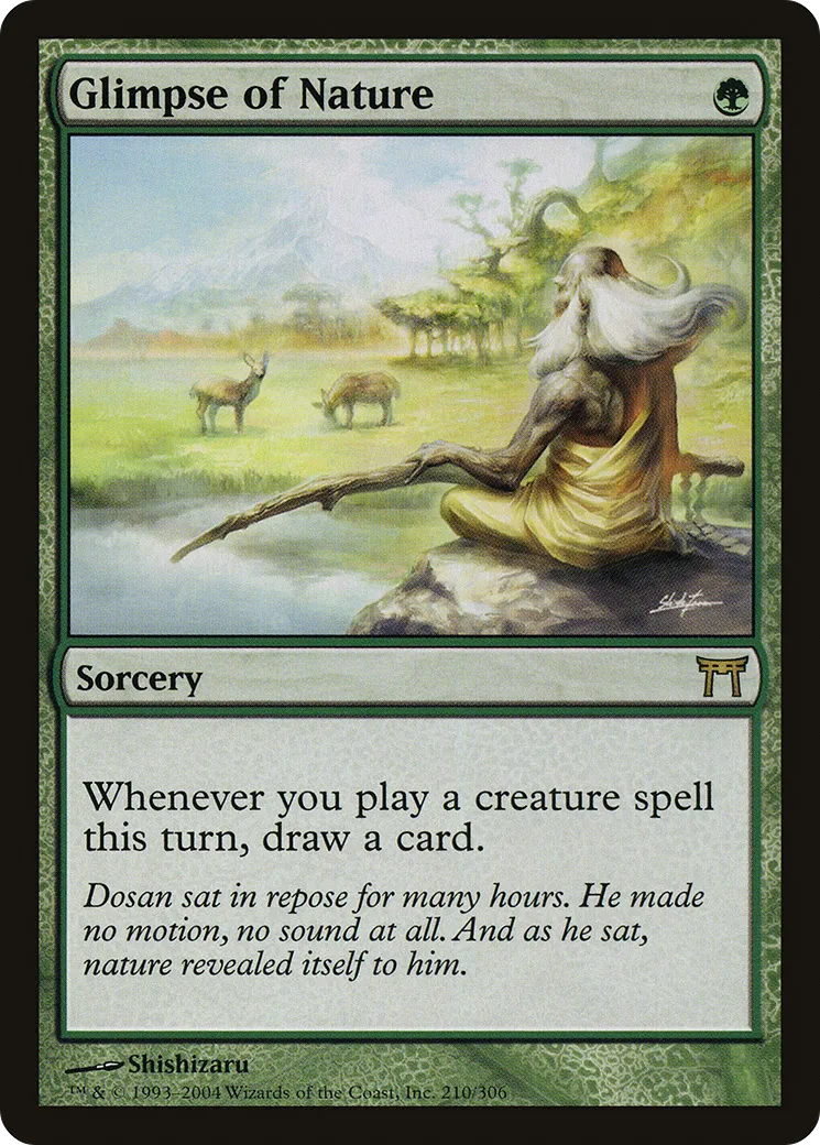 Glimpse of Nature — Champions of Kamigawa — Magic: The Gathering