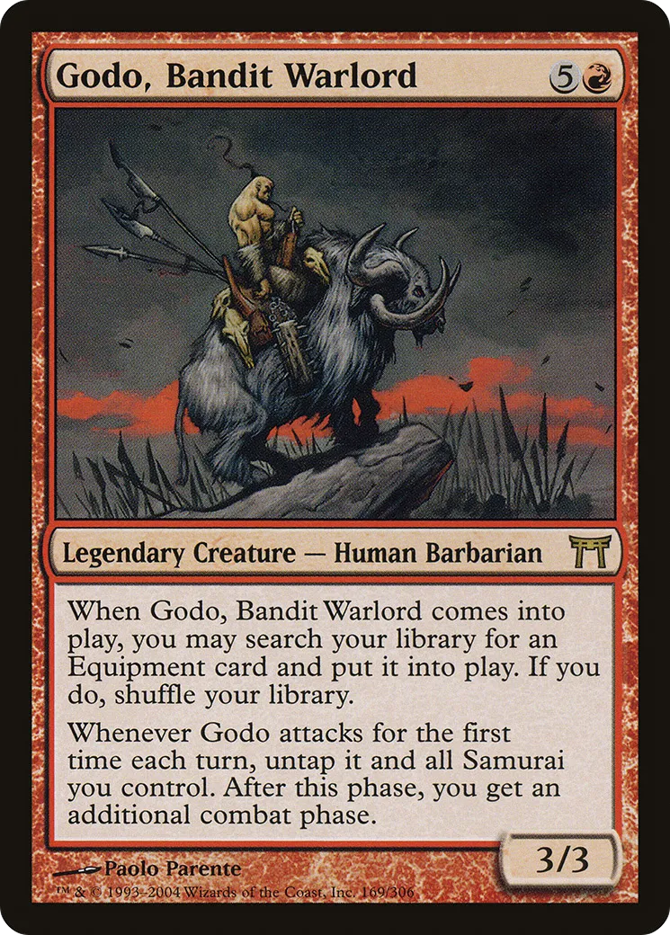 Godo, Bandit Warlord — Champions of Kamigawa — Magic: The Gathering