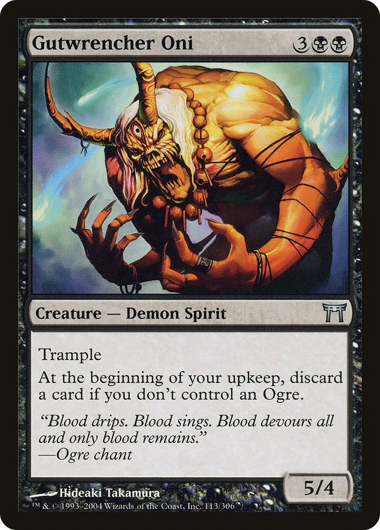 Gutwrencher Oni — Champions of Kamigawa — Magic: The Gathering