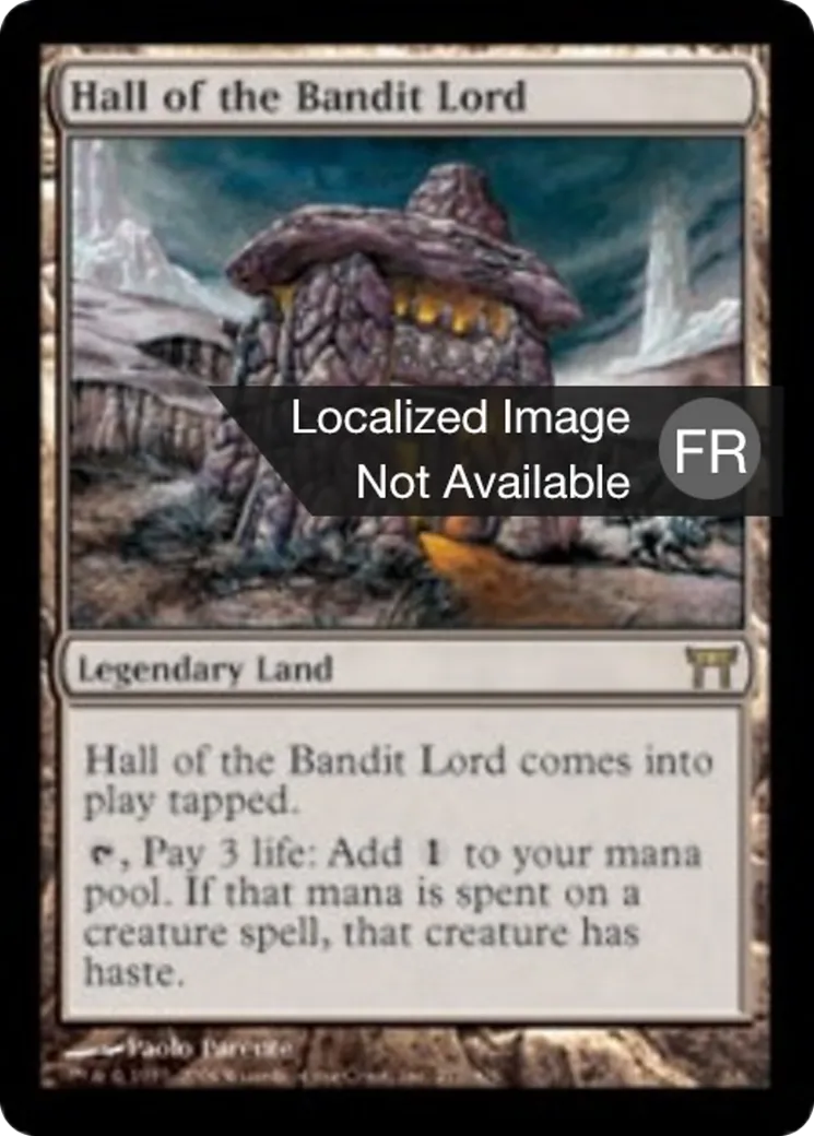 Salle du seigneur bandit — Champions of Kamigawa — Magic: The Gathering