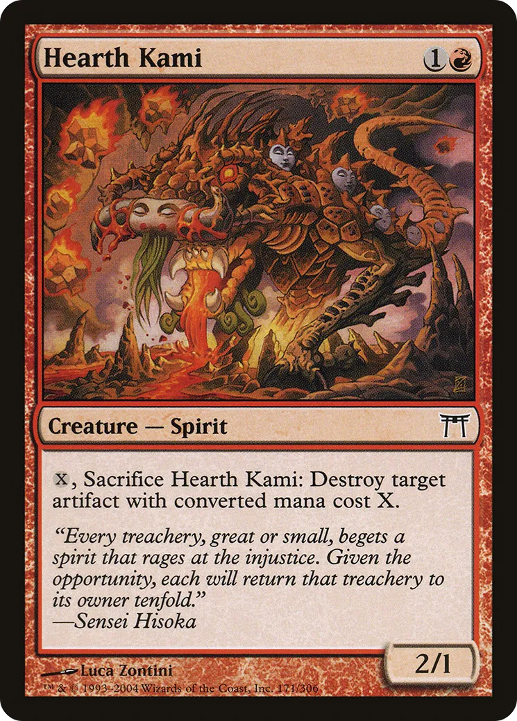 Hearth Kami from Champions of Kamigawa - Magic: The Gathering
