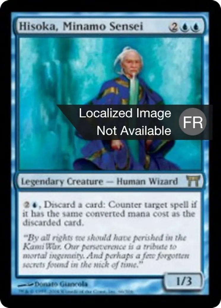 Hisoka, sensei de Minamo from Champions of Kamigawa - Magic: The Gathering