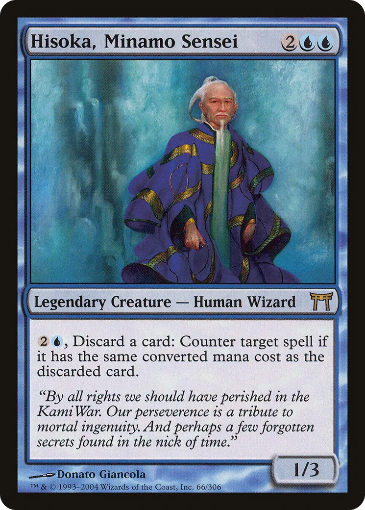 Hisoka, Minamo Sensei — Champions of Kamigawa — Magic: The Gathering