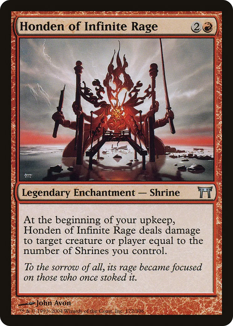 Honden de la Rage infinie — Champions of Kamigawa — Magic: The Gathering