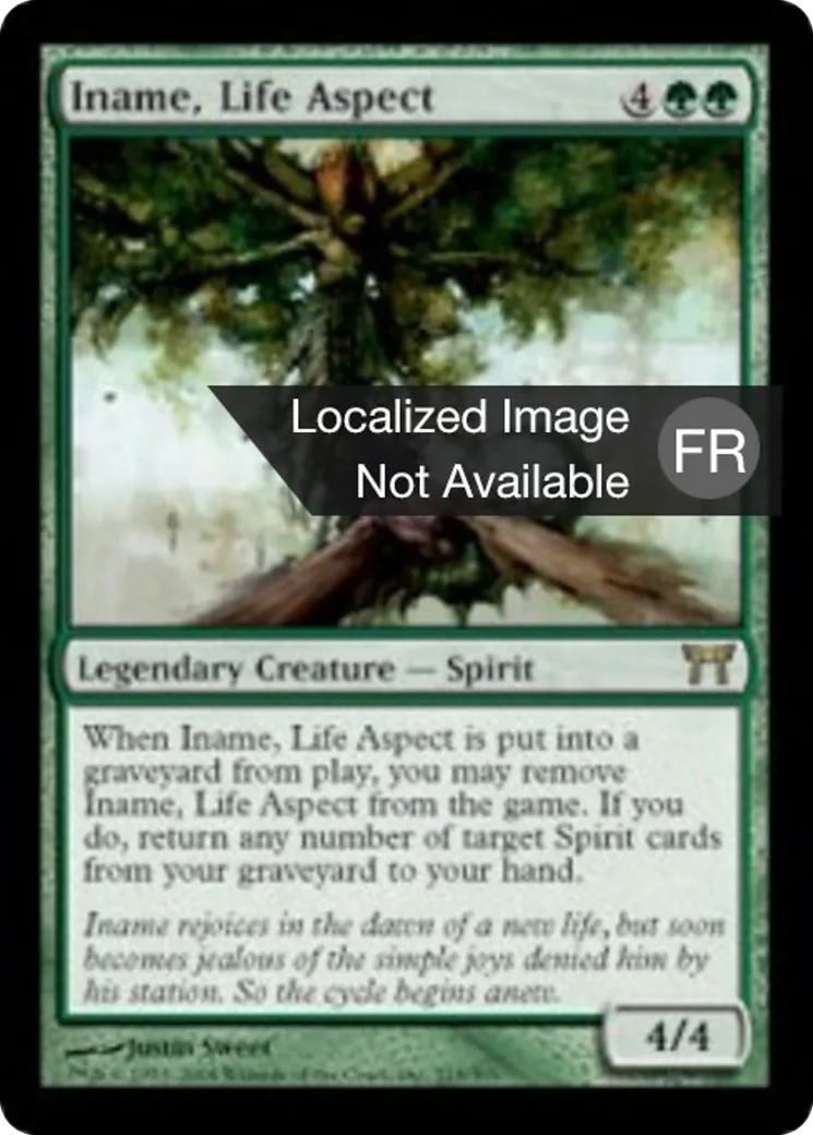Iname, aspect de la Vie — Champions of Kamigawa — Magic: The Gathering