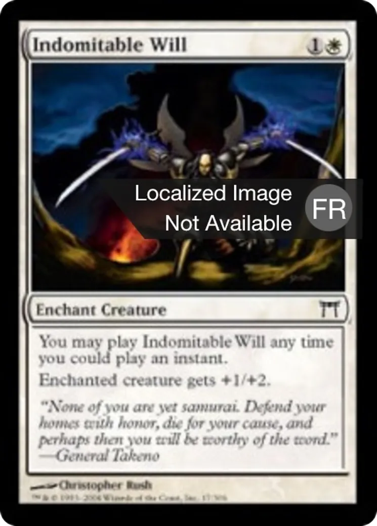 Volonté indomptable — Champions of Kamigawa — Magic: The Gathering