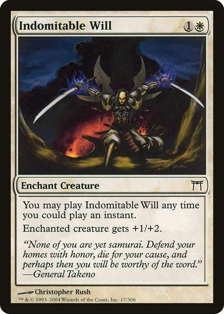 Volonté indomptable — Champions of Kamigawa — Magic: The Gathering