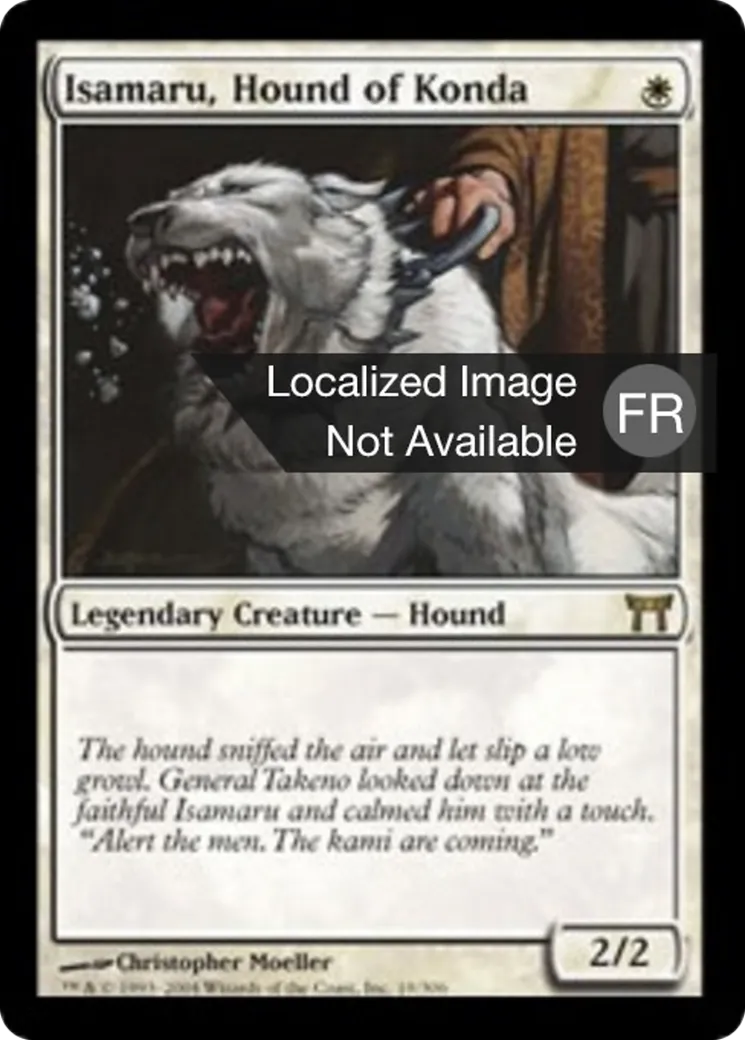 Isamaru, chien de Konda — Champions of Kamigawa — Magic: The Gathering
