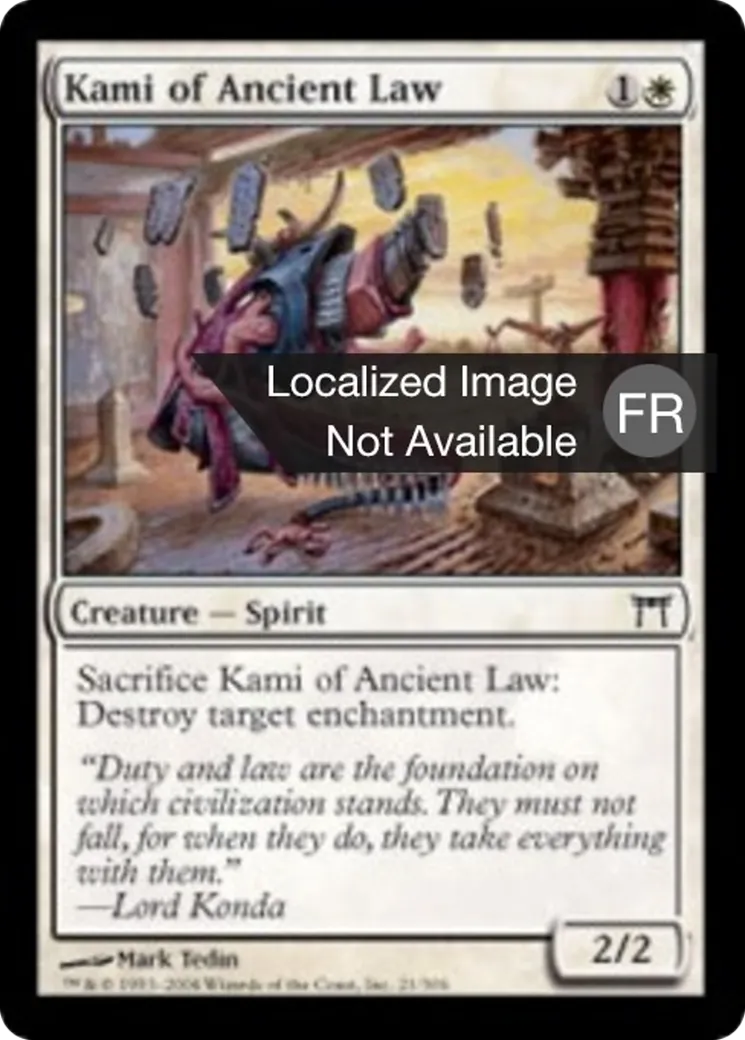 Kami de la loi ancienne — Champions of Kamigawa — Magic: The Gathering