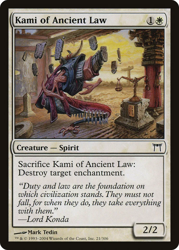Kami of Ancient Law — Champions of Kamigawa — Magic: The Gathering