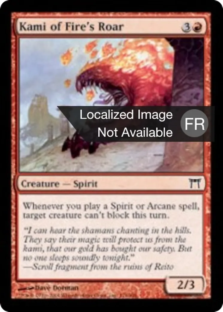 Kami du feu rugissant — Champions of Kamigawa — Magic: The Gathering