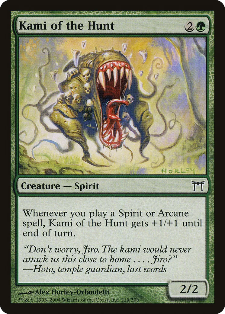 Kami of the Hunt — Champions of Kamigawa — Magic: The Gathering
