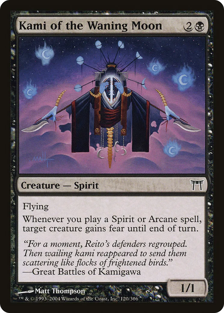 Kami of the Waning Moon — Champions of Kamigawa — Magic: The Gathering