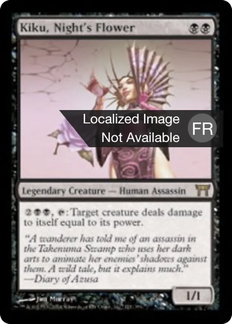 Kiku, fleur de la nuit — Champions of Kamigawa — Magic: The Gathering