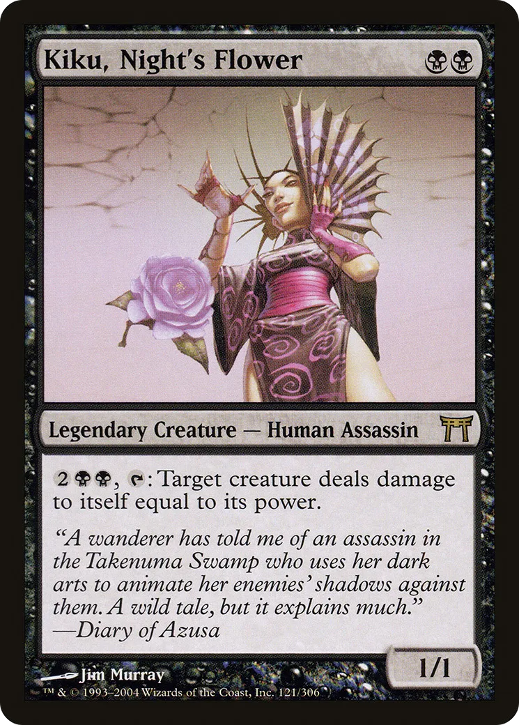 Kiku, fleur de la nuit — Champions of Kamigawa — Magic: The Gathering