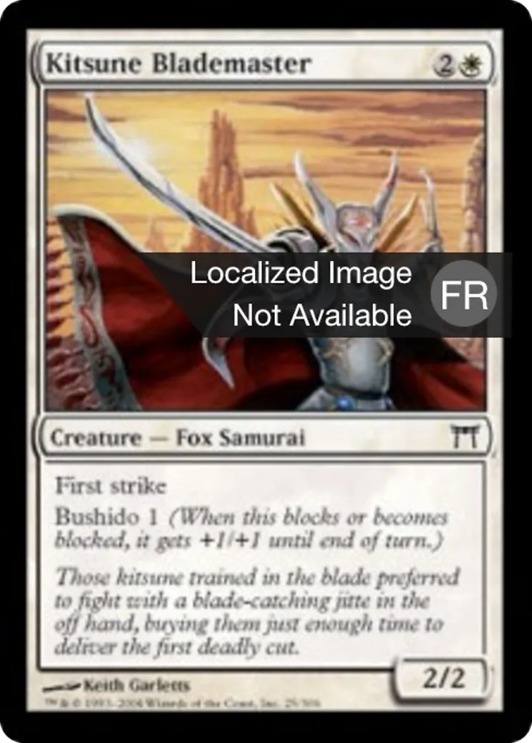 Maître d'épée kitsune — Champions of Kamigawa — Magic: The Gathering