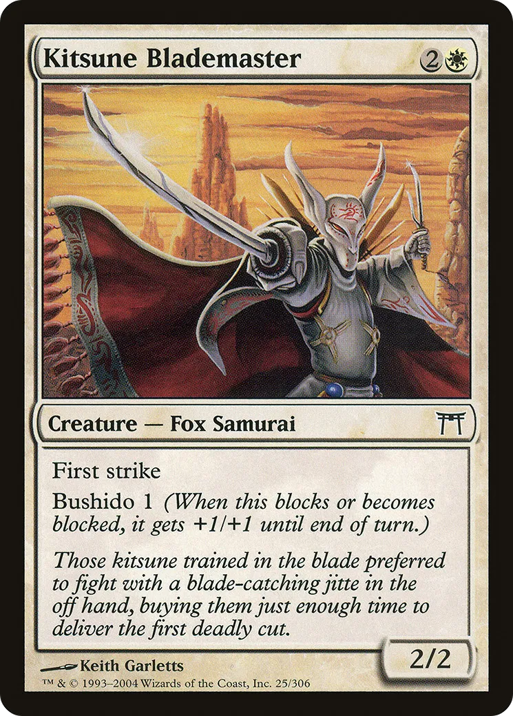 Kitsune Blademaster — Champions of Kamigawa — Magic: The Gathering