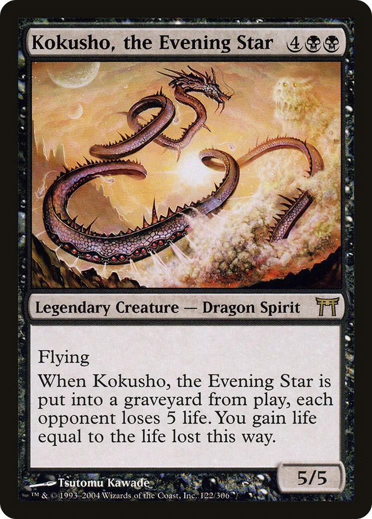 Kokusho, the Evening Star — Champions of Kamigawa — Magic: The Gathering