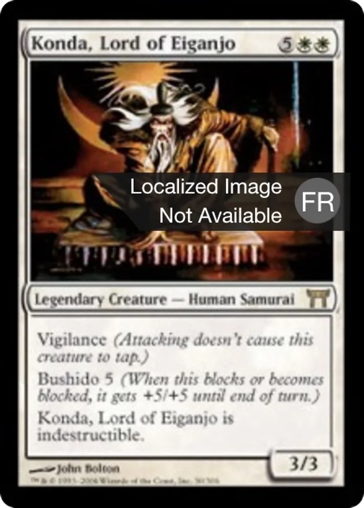 Konda, seigneur d'Eiganjo — Champions of Kamigawa — Magic: The Gathering