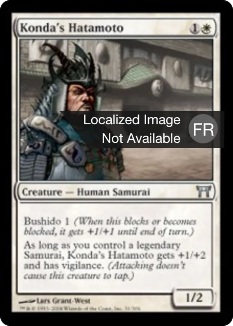 Hatamoto de Konda — Champions of Kamigawa — Magic: The Gathering