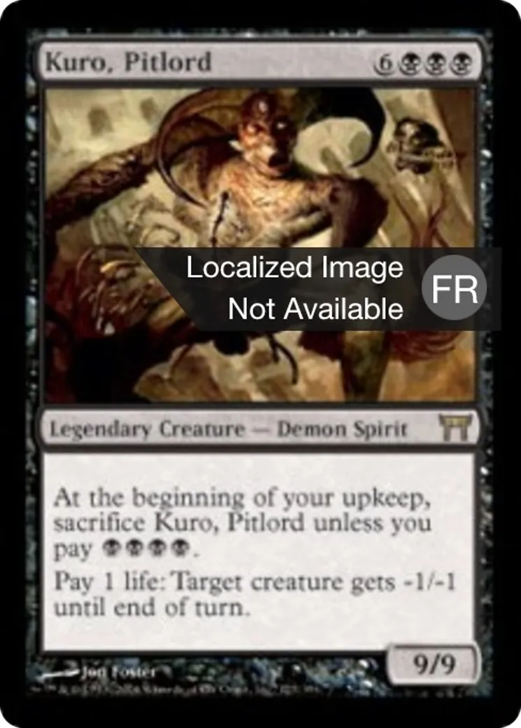 Kuro, seigneur des fosses — Champions of Kamigawa — Magic: The Gathering