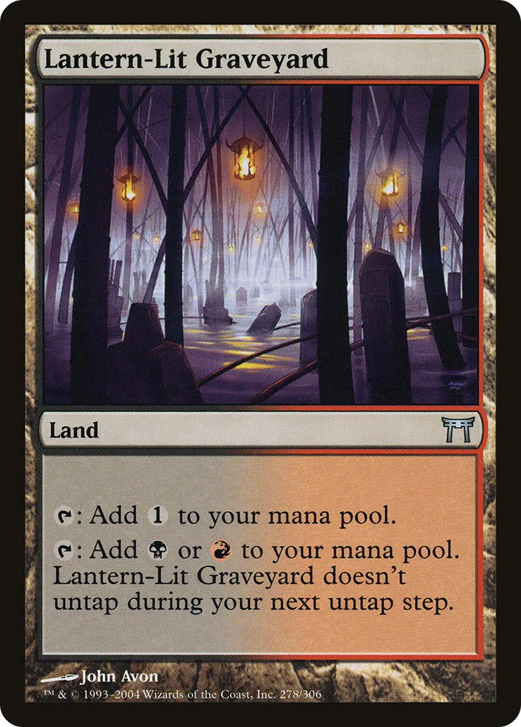 Lantern-Lit Graveyard — Champions of Kamigawa — Magic: The Gathering