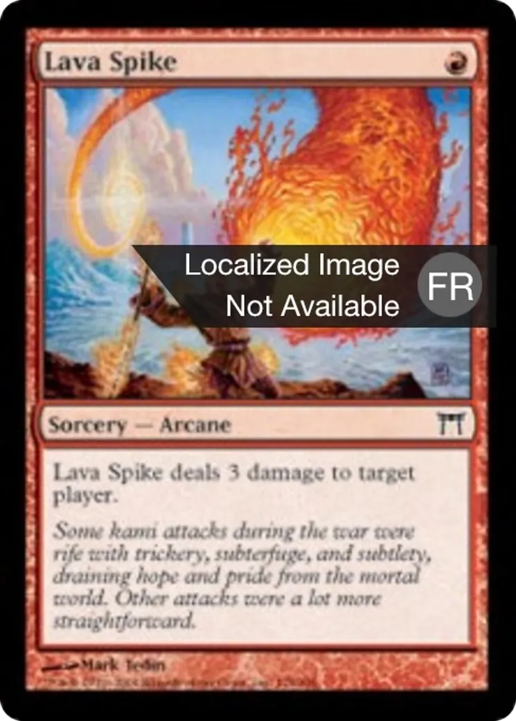 Pointe de lave — Champions of Kamigawa — Magic: The Gathering