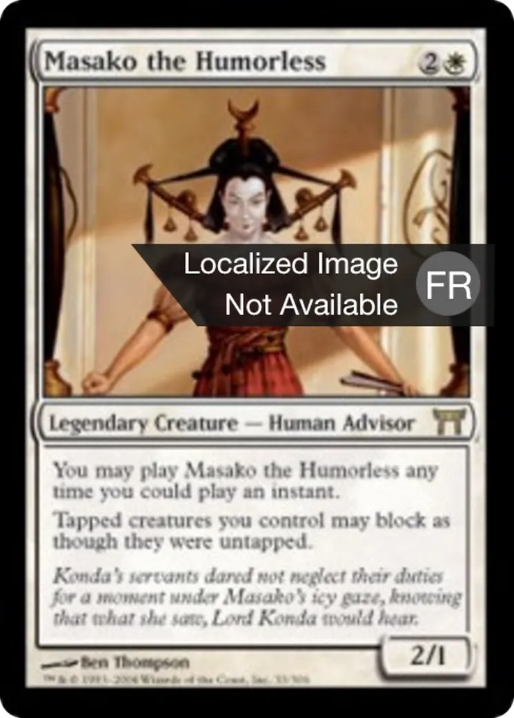 Masako la taciturne — Champions of Kamigawa — Magic: The Gathering