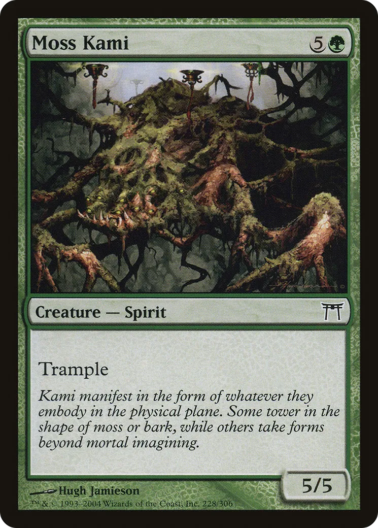 Moss Kami — Champions of Kamigawa — Magic: The Gathering