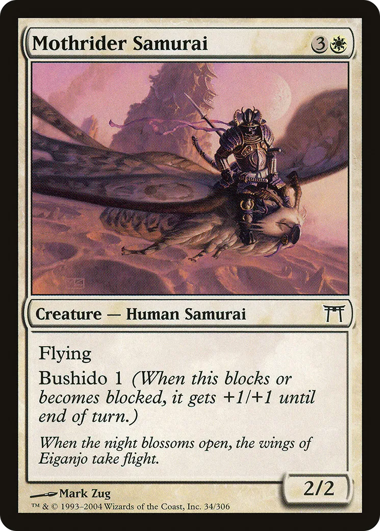 Samouraï chevauche-phalène — Champions of Kamigawa — Magic: The Gathering