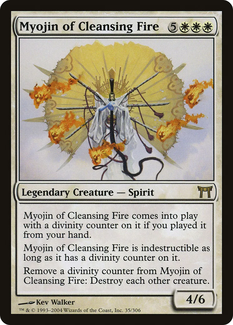 Myojin of Cleansing Fire — Champions of Kamigawa — Magic: The Gathering