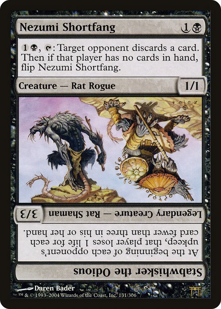 Nezumi Shortfang // Stabwhisker the Odious — Champions of Kamigawa — Magic: The Gathering