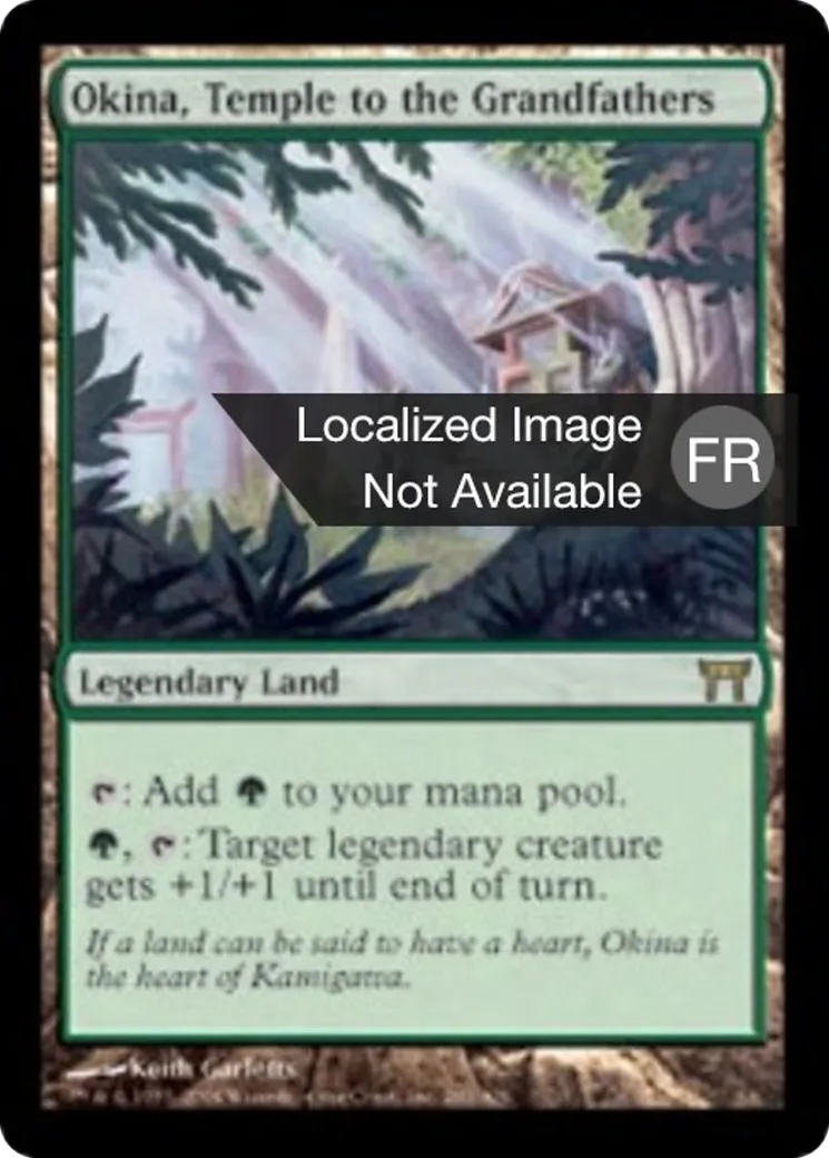 Okina, temple des ancêtres — Champions of Kamigawa — Magic: The Gathering
