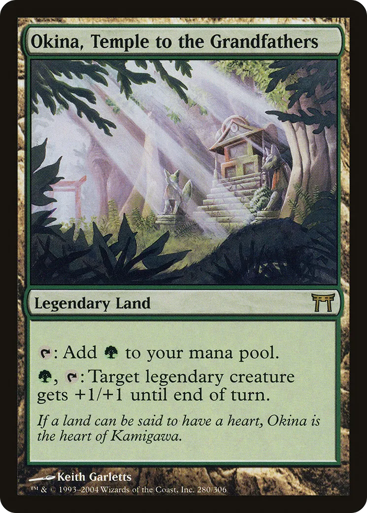 Okina, Temple to the Grandfathers — Champions of Kamigawa — Magic: The Gathering