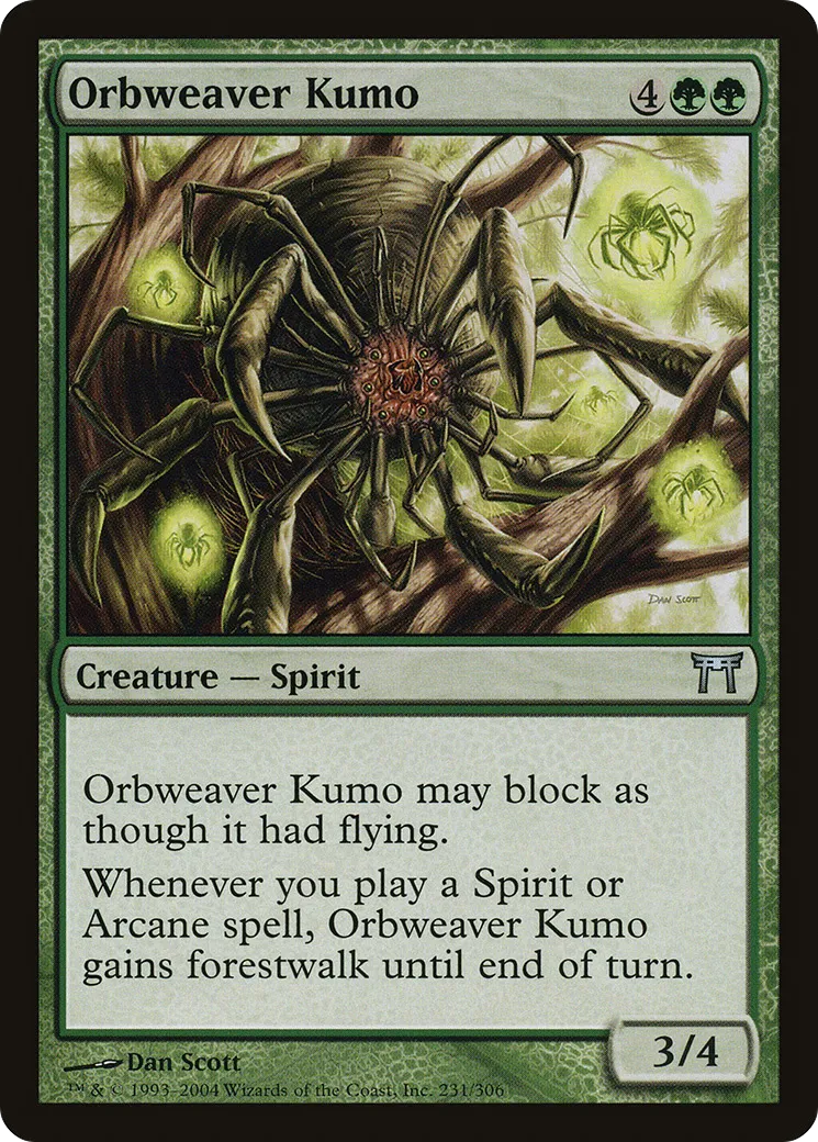 Orbweaver Kumo — Champions of Kamigawa — Magic: The Gathering