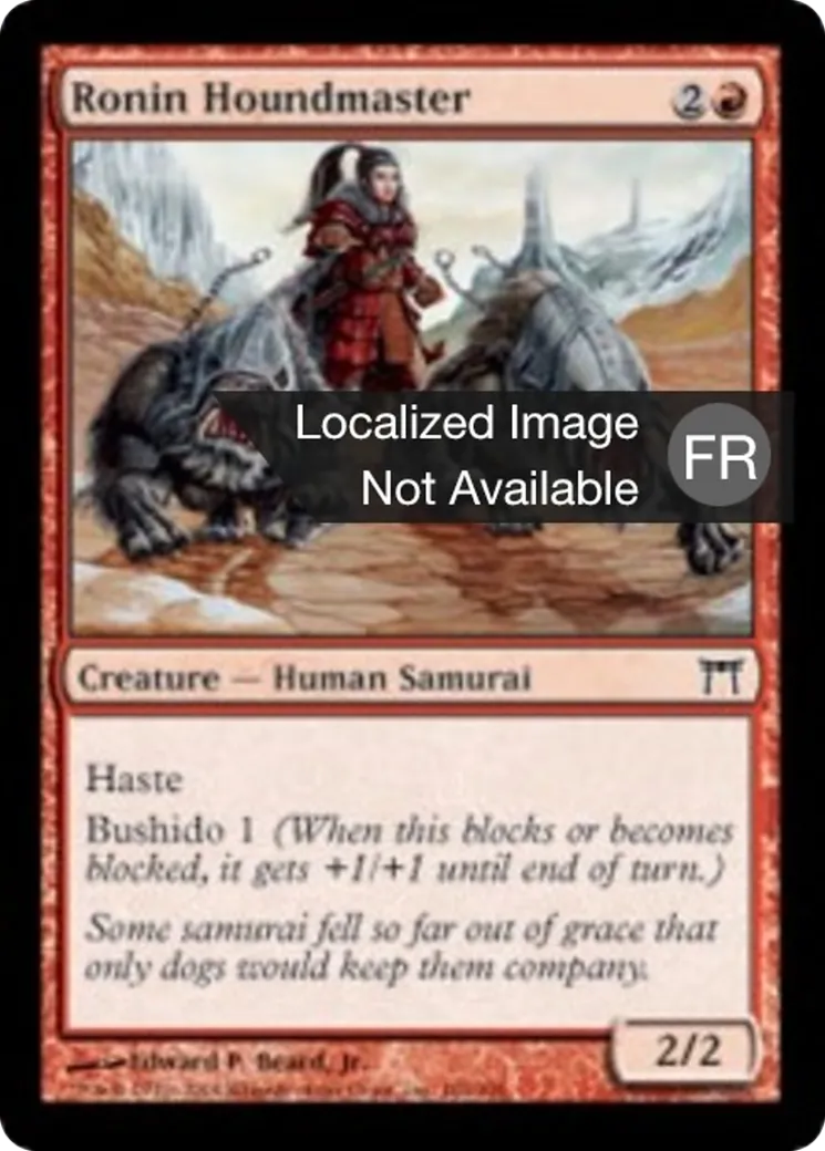 Ronin maître-chien — Champions of Kamigawa — Magic: The Gathering