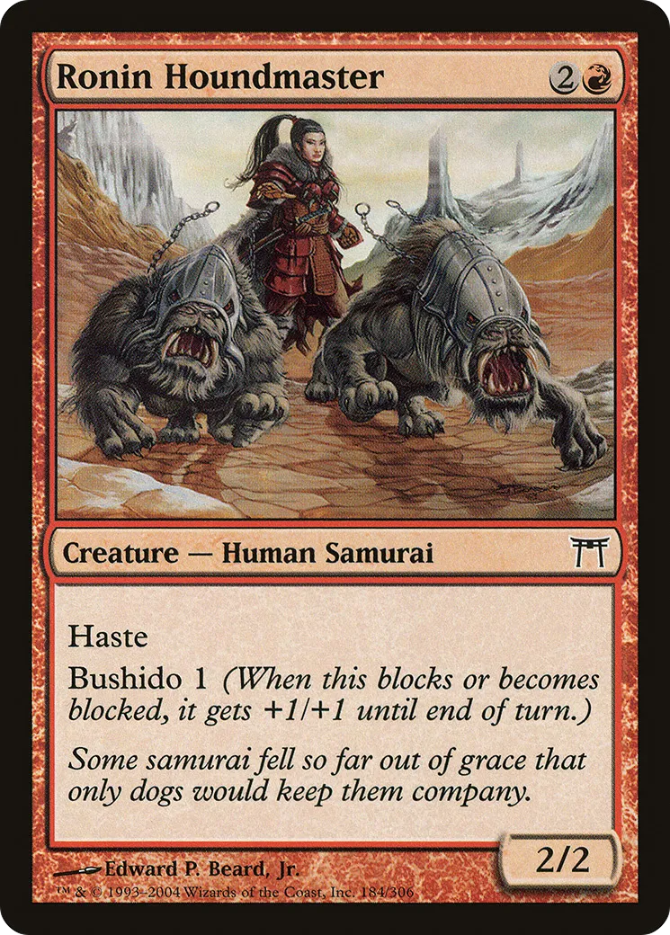 Ronin maître-chien — Champions of Kamigawa — Magic: The Gathering